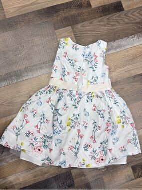 Girls White Floral Sundress